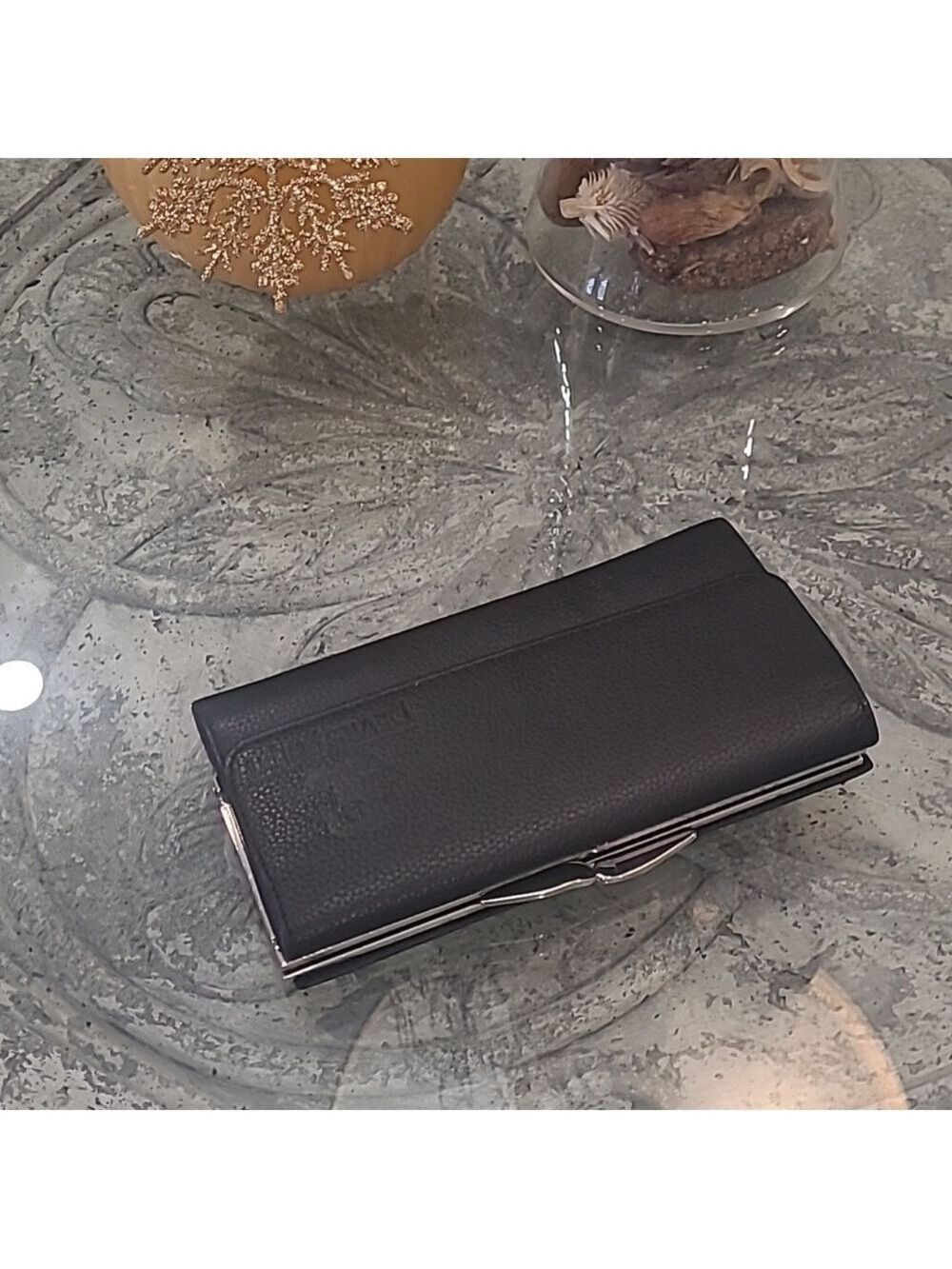 DANIER WOMEN'S BLACK NEW GENUINE LEATHER WALLET NWOT